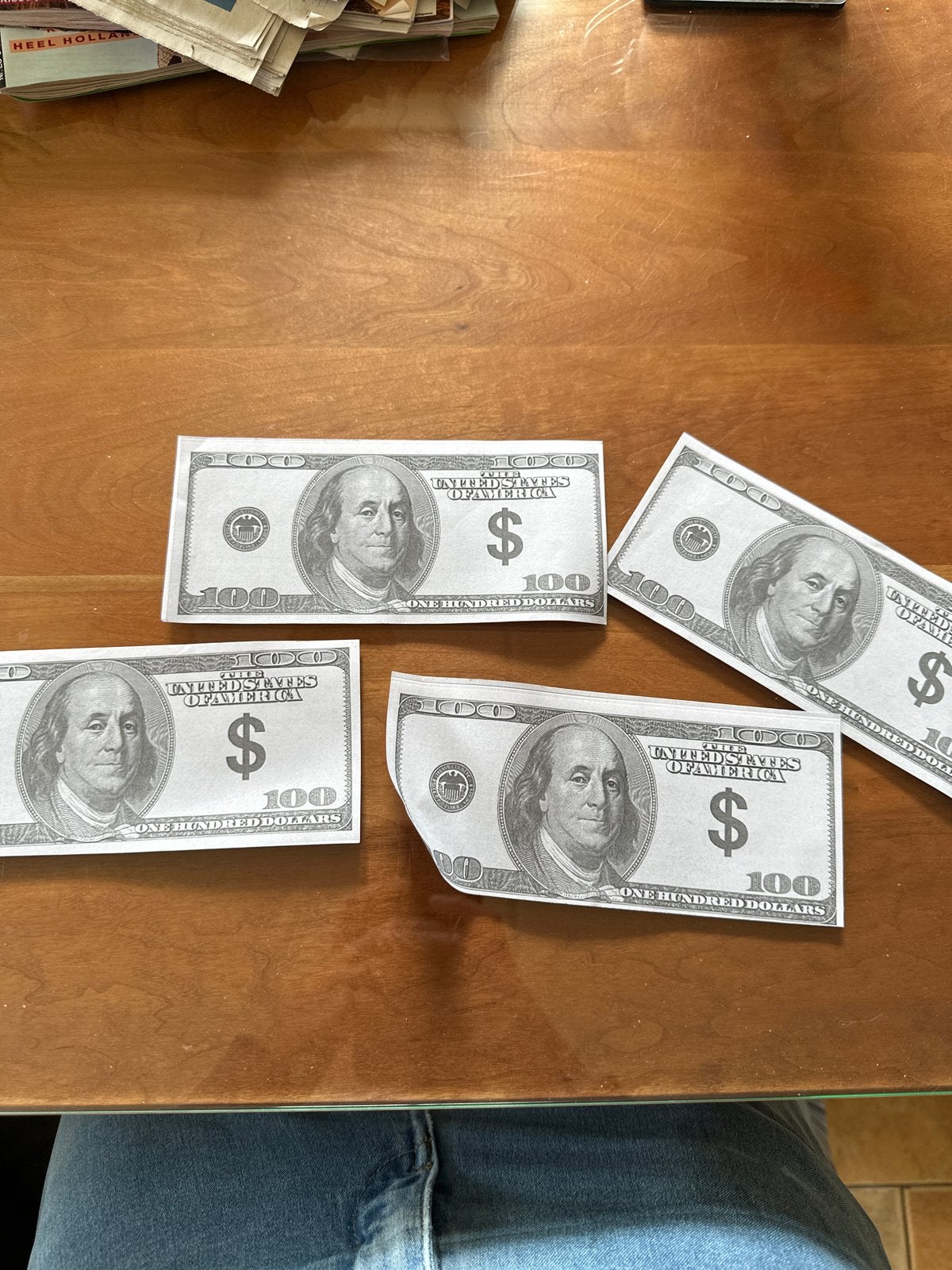 Oud Amerikaans speelgeld - 100 dollar biljetten, Ophalen of Verzenden, Gebruikt