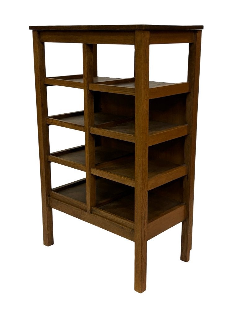 Art Deco Wandkast Vakkenkast Jaren 30 Eiken Open Kast