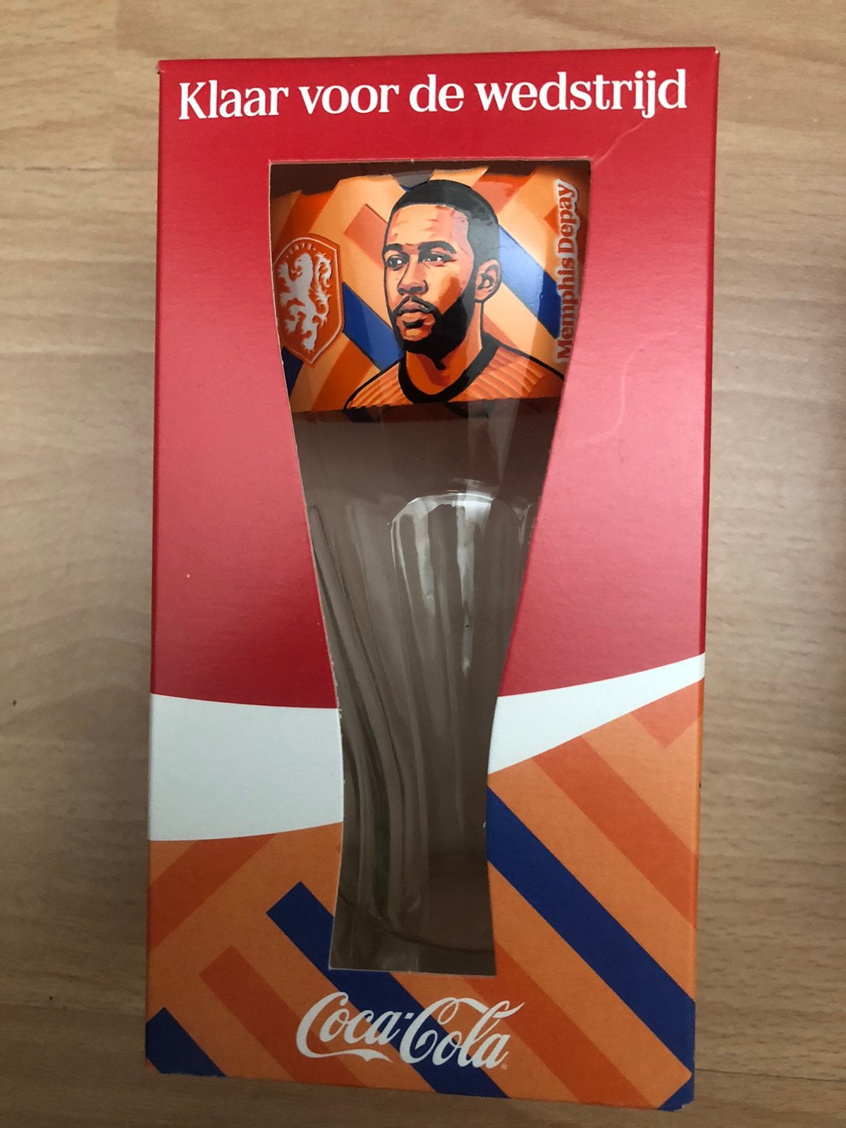Coca Cola glas Memphis Depay, Verzamelen, Sportartikelen en Voetbal, Nieuw, Overige typen, Overige sporten, Ophalen of Verzenden