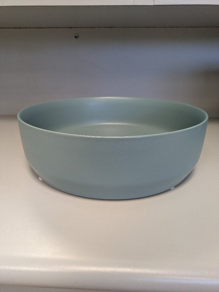 Waskommen blauw rond, Ophalen, Zo goed als nieuw, Steen, Wastafel