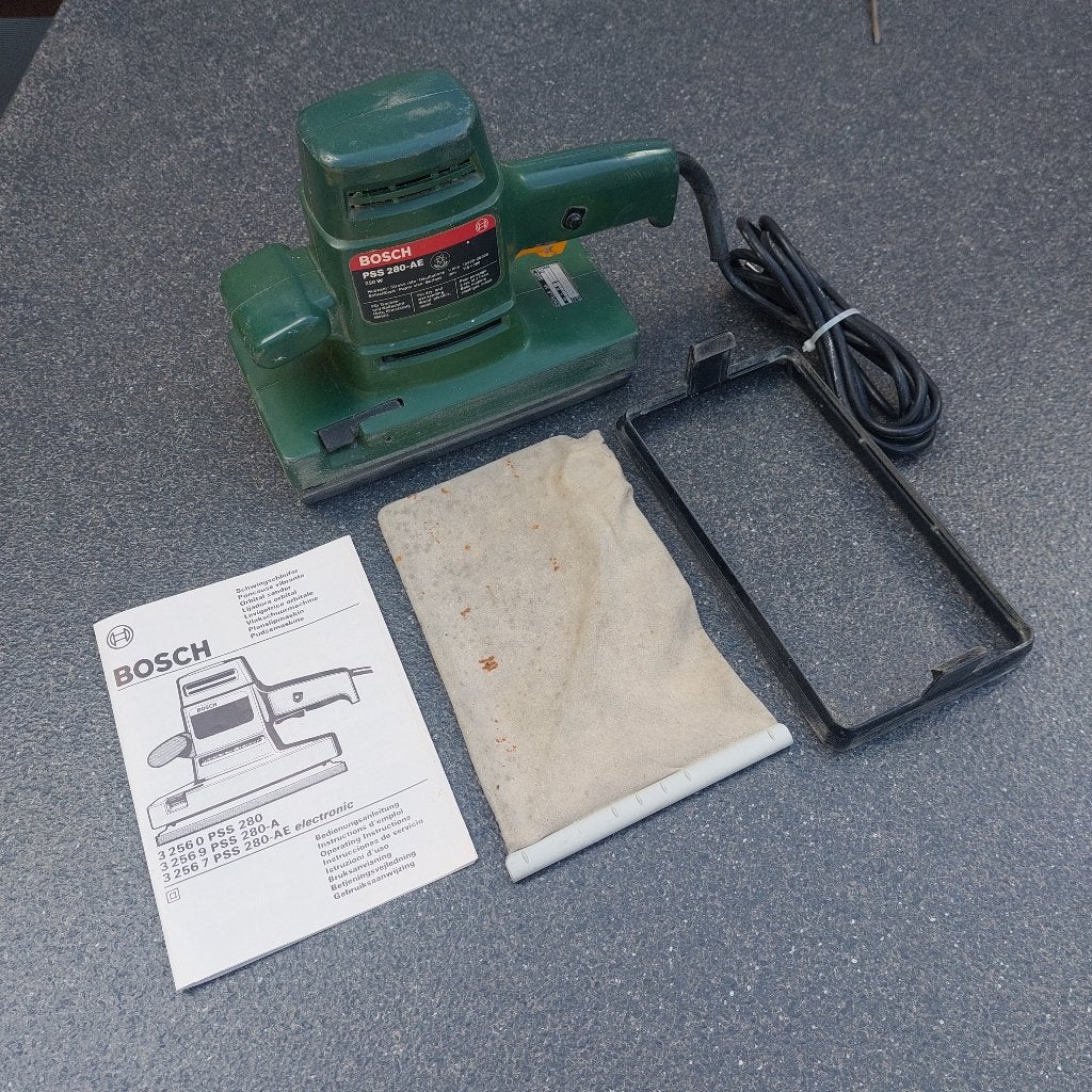 Vlakschuurmachine Bosch PSS 280-AE 250 watt, Ophalen, Gebruikt, Minder dan 600 watt, Vlakschuurmachine