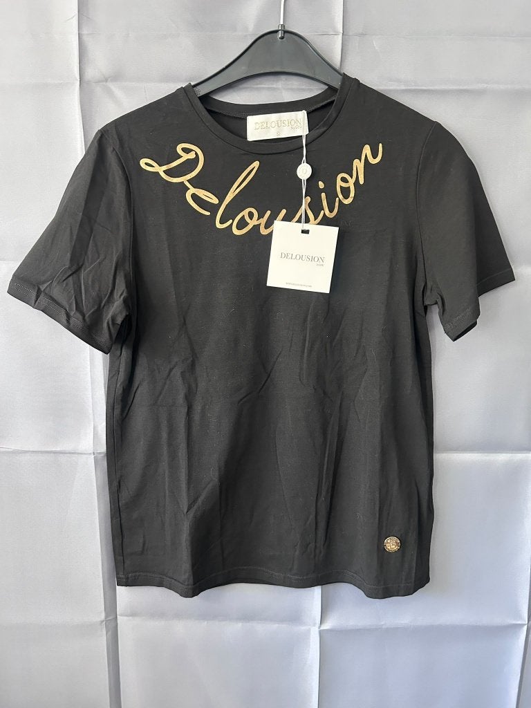 Delousion by Lou Lumi top zwart goud dames S 36 nieuw, Zwart, Delousion, Nieuw, Ophalen of Verzenden