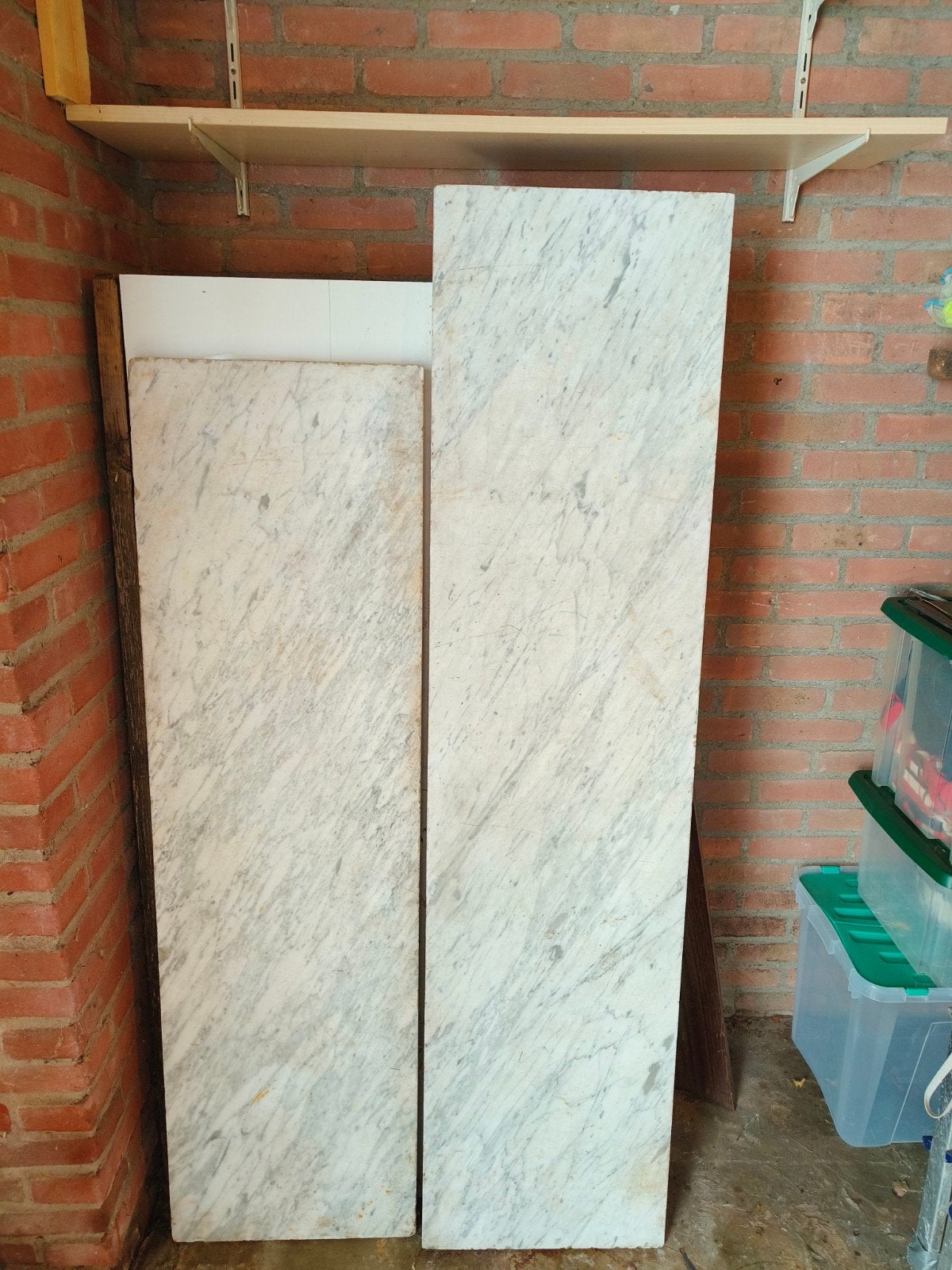 Marmeren platen, twee stuks, Doe-het-zelf en Verbouw, Platen en Panelen, Ophalen