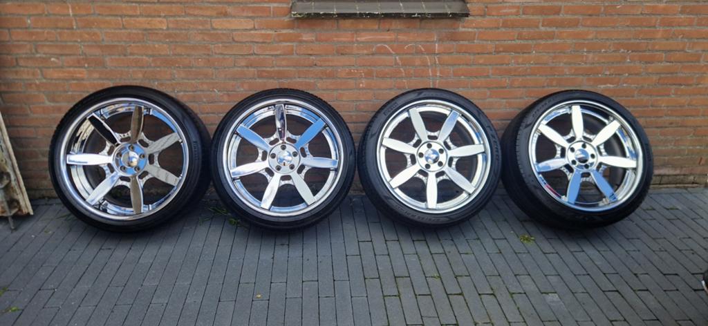 Exclusieve 3-delige 21 inch breedset 9.5&10.5x21, Velg(en), 275 mm, Zomerbanden, 21 inch