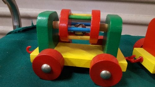 houten speelgoed trein met geluid, Ophalen of Verzenden, 'T Olde Gre-j, Info@toldegrej.nl, Endepoelstraat 20f Didam