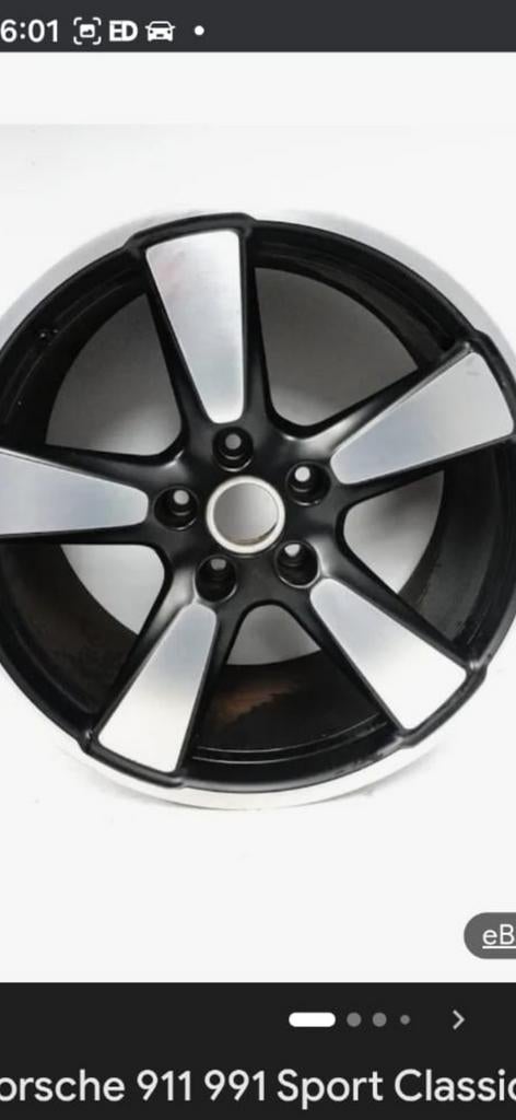 Gezocht 991.1 jaren 50 velgen, Auto-onderdelen, Banden en Velgen, Ophalen of Verzenden, 20 inch, Zomerbanden, Velg(en)