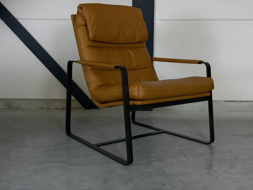 Leolux Indra fauteuil – Leder Ceras Brandy – Nieuwstaat