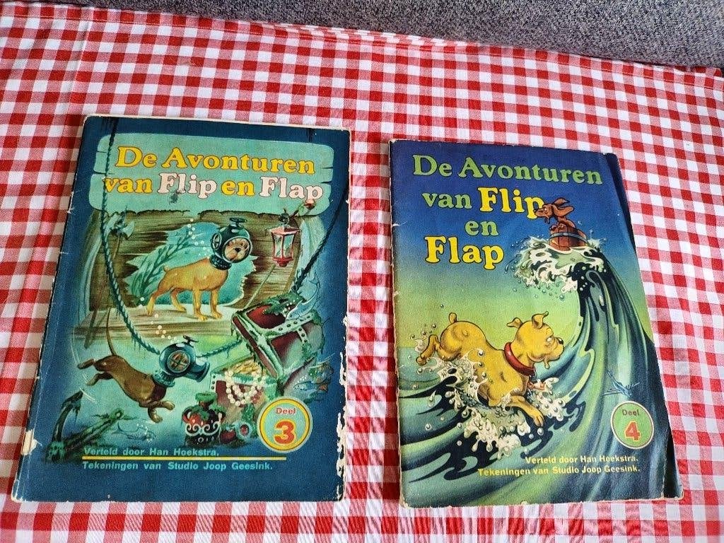 De avonturen van Flip en Flap Deel 3 en 4 1951, Ophalen of Verzenden, Gelezen