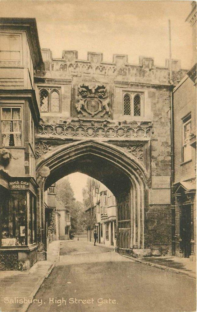381-414-005 Salisbury High Street Gate, Verzenden, Voor 1920, Engeland