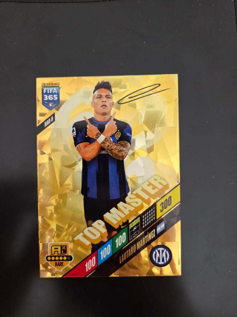 Lautaro Martinez Top Master FIFA 365 2024 Panini Adrenalyn, Ophalen of Verzenden, Zo goed als nieuw, Buitenlandse clubs, Spelerskaart