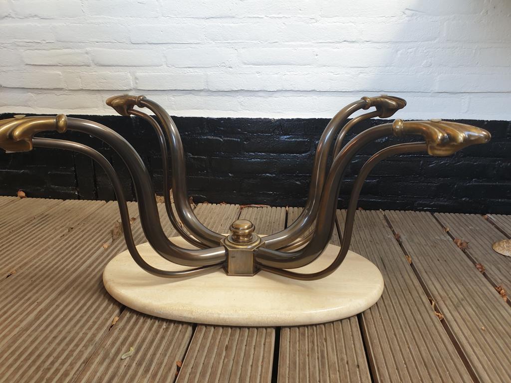 Zwaar koperen/ messing onderstel voor salontafel, Ophalen, 50 tot 100 cm, 50 tot 100 cm, Minder dan 50 cm