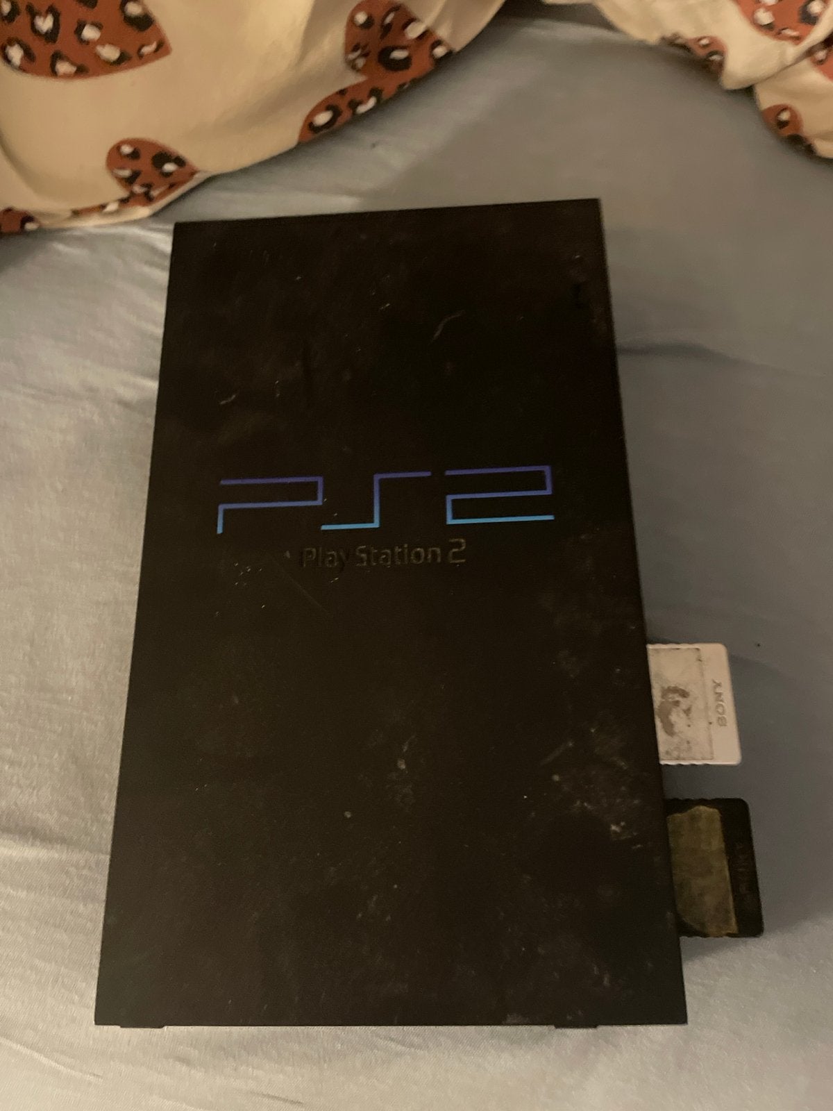 PS2 Phat met 2 geheugenkaarten, Gebruikt, Ophalen of Verzenden, Zonder controller, Met geheugenkaart