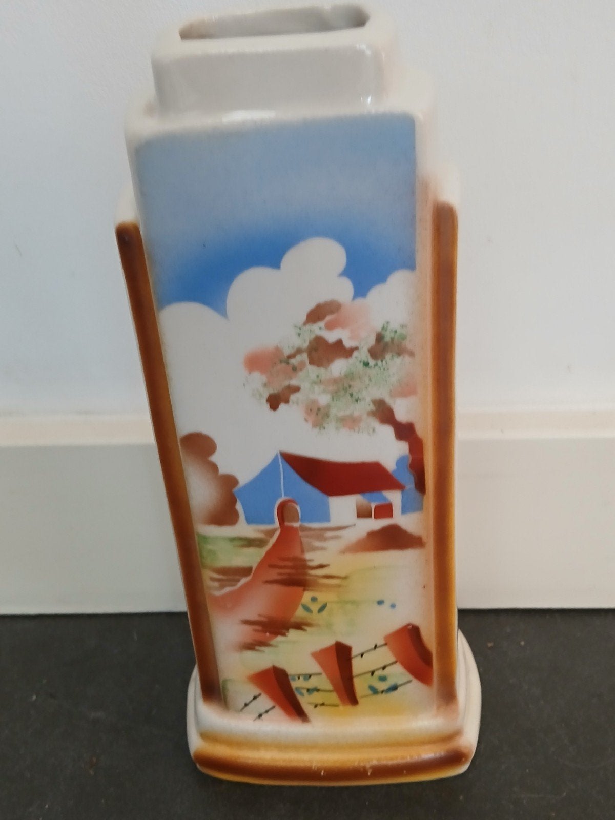 Art Deco Vaas/Radiatorbakje, Ophalen of Verzenden
