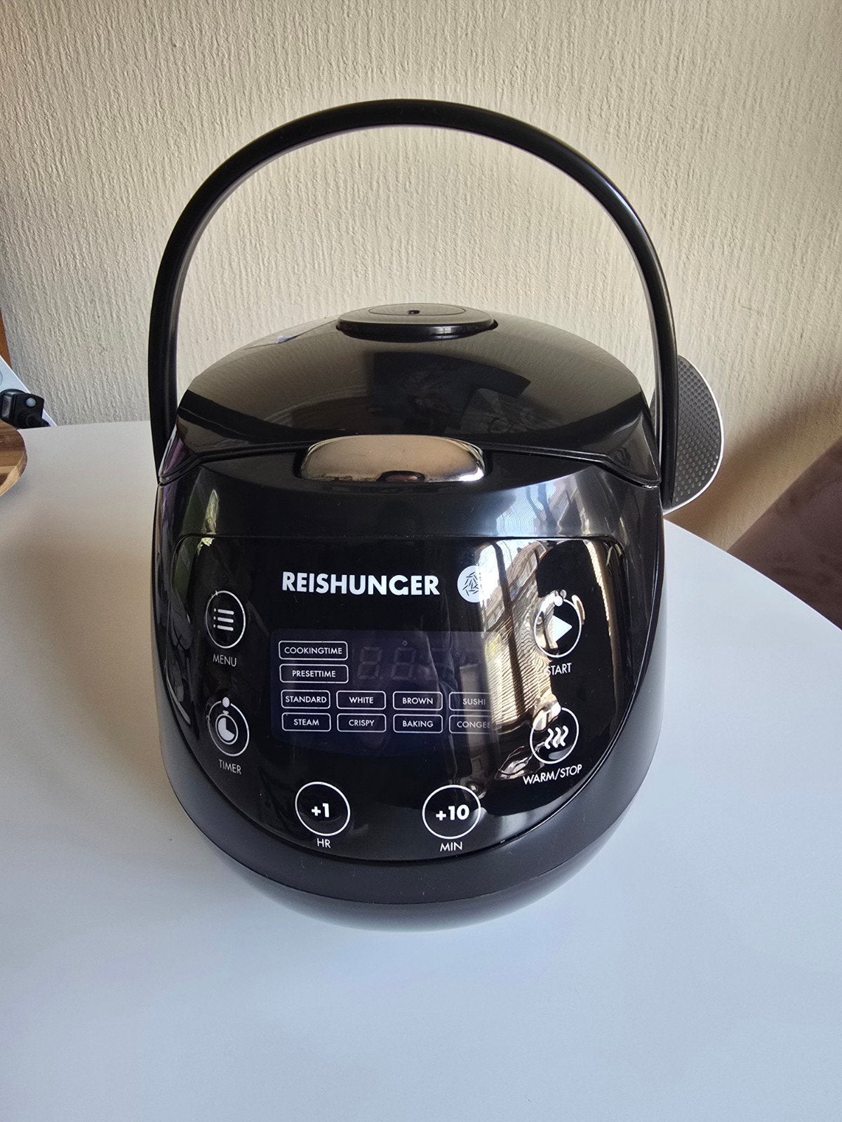 Reishunger Digital Mini Rijstkoker 0.6L - Compact & Veelzijd, Ophalen of Verzenden, Zo goed als nieuw