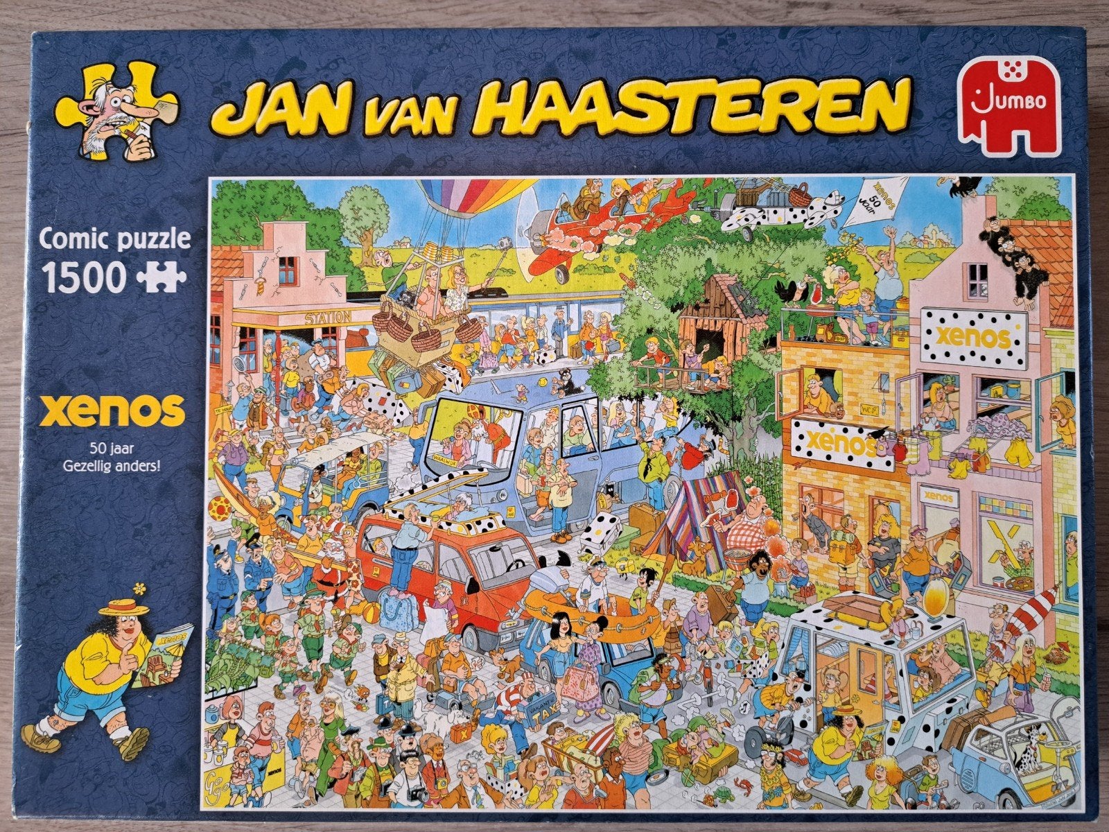 Jan van Haasteren puzzel 1500 stukjes Xenos, Ophalen, 500 t/m 1500 stukjes, Zo goed als nieuw, Legpuzzel