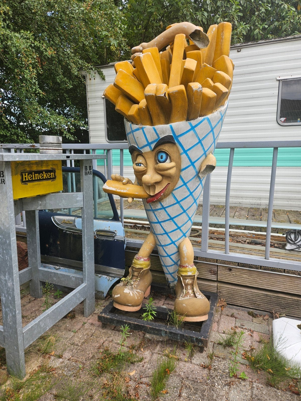Frietman  polyester reclame beeld