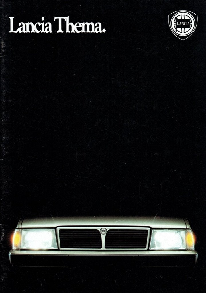 Folder Lancia Thema (ca.1985), Verzenden, Gelezen, Overige merken