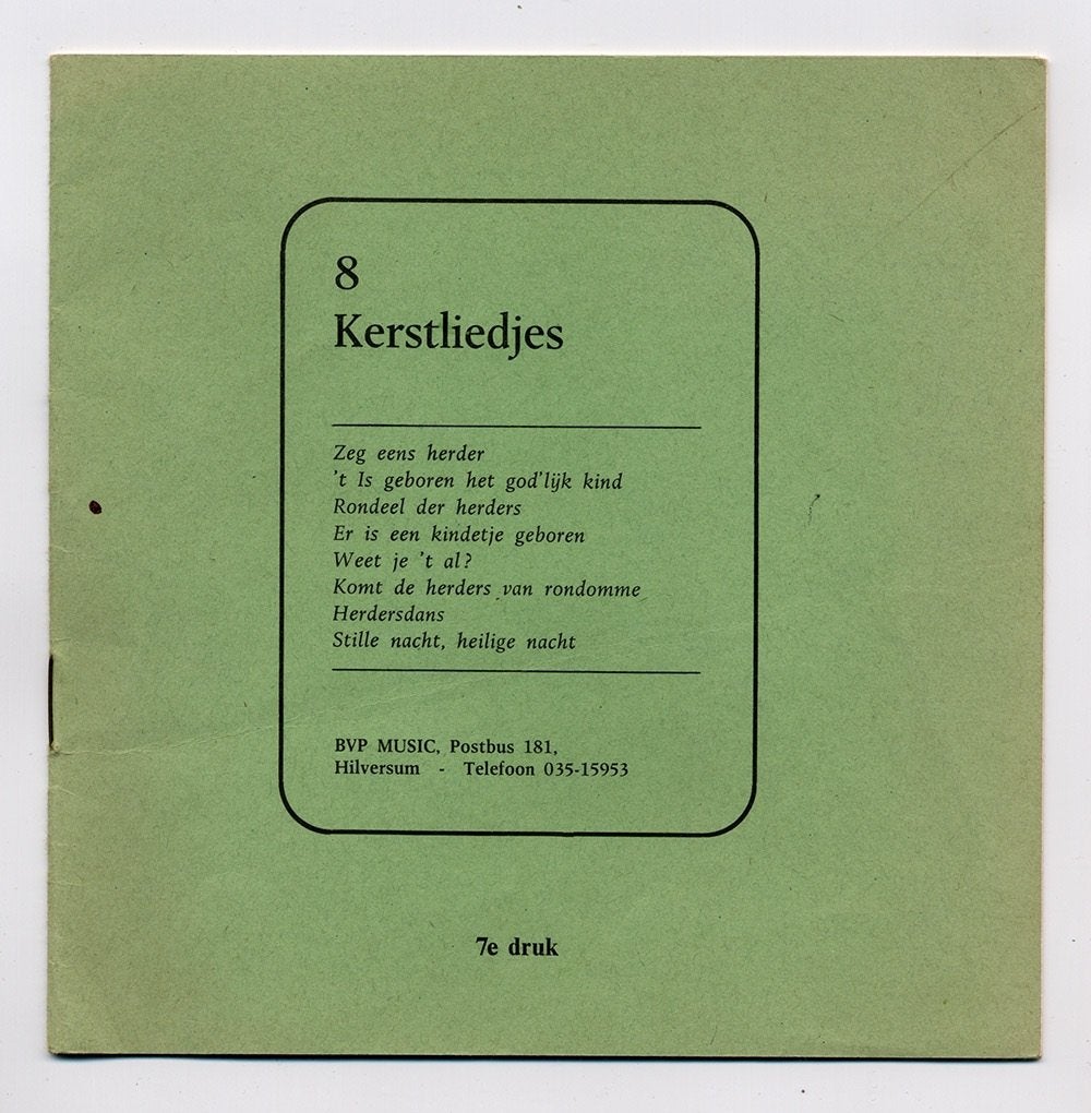 8 Kerstliedjes - met muzieknotatie en tekst - BVP Music, Boeken, Ophalen of Verzenden, Zo goed als nieuw, Overige onderwerpen