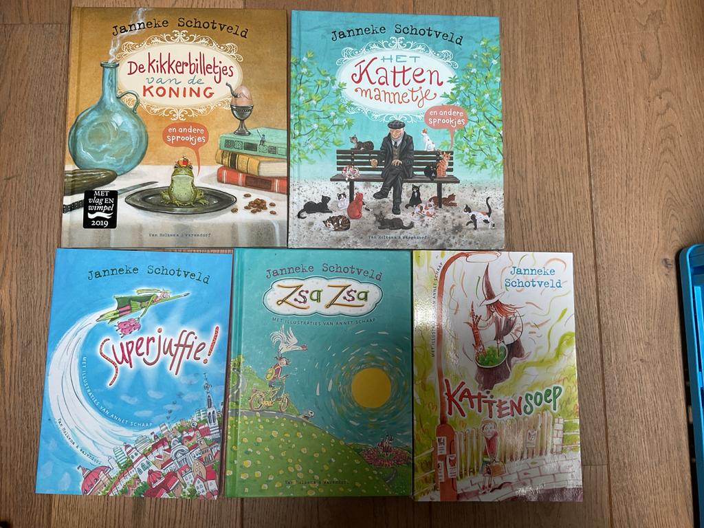 Janneke Schotveld Boekenpakket: 5 Sprookjes & Avonturen, Boeken, Kinderboeken | Jeugd | 10 tot 12 jaar, Zo goed als nieuw, Ophalen of Verzenden