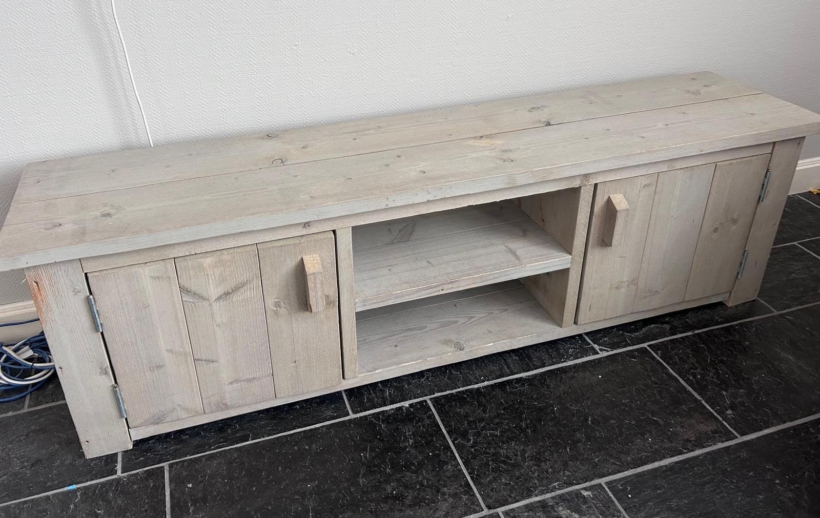 Tv meubel van steigerhout, Ophalen, 25 tot 50 cm, Minder dan 100 cm