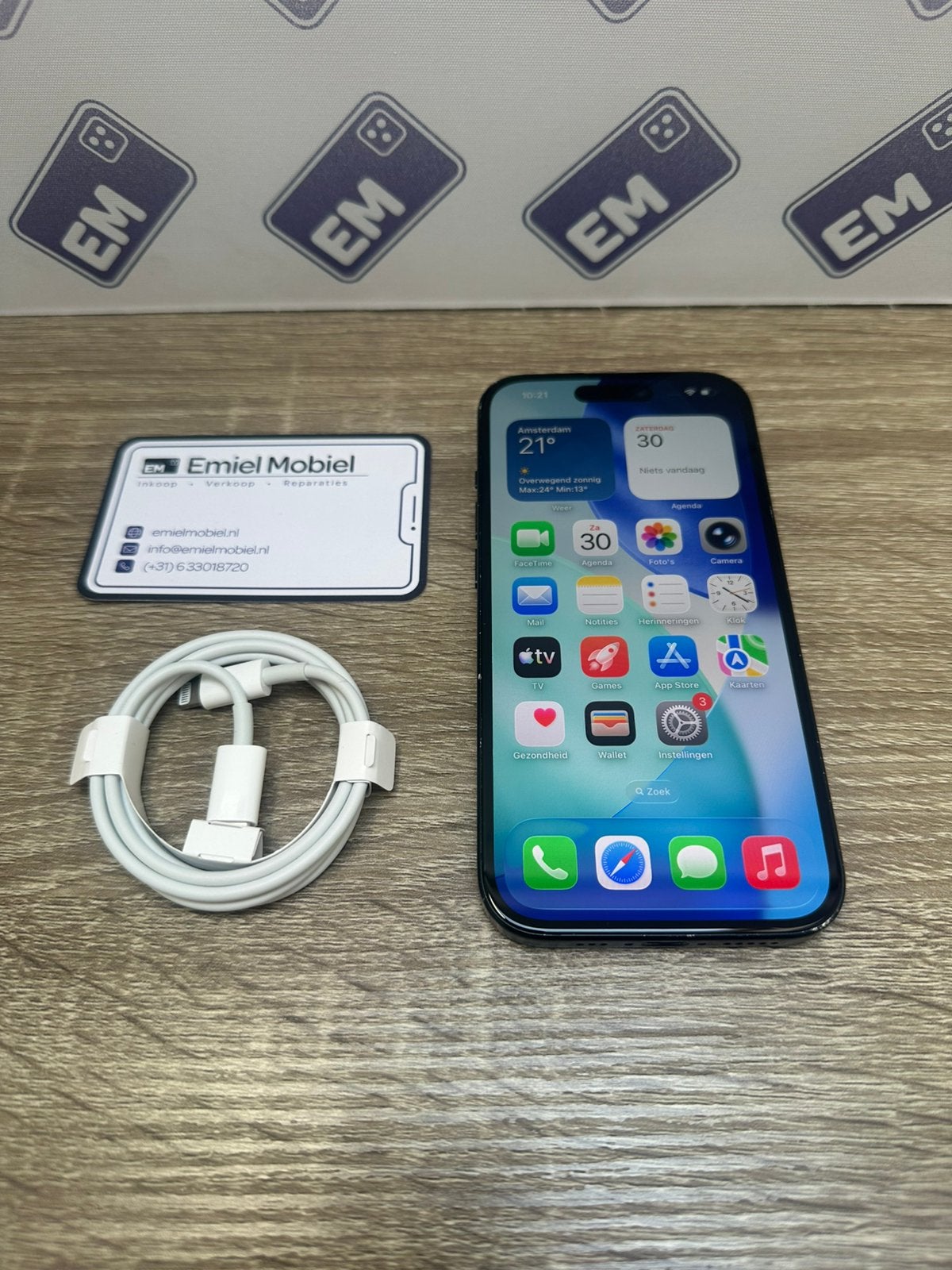 iPhone 15 - 128GB / batterij 100% / garantie, Telecommunicatie, Mobiele telefoons | Apple iPhone, Zo goed als nieuw, 128 GB, Zonder abonnement