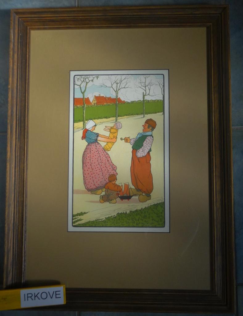 EEN BOEREN GEZIN IN VERVLOGEN TIJD * In Lijst *, Verzenden, Klederdracht, Zo goed als nieuw, Voor 1940