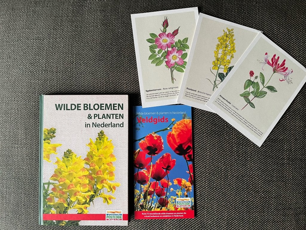Wilde Bloemen & Planten in Nederland. (Hardcover) + veldgids, Boeken, Ophalen of Verzenden, Zo goed als nieuw, Bloemen, Planten en Bomen