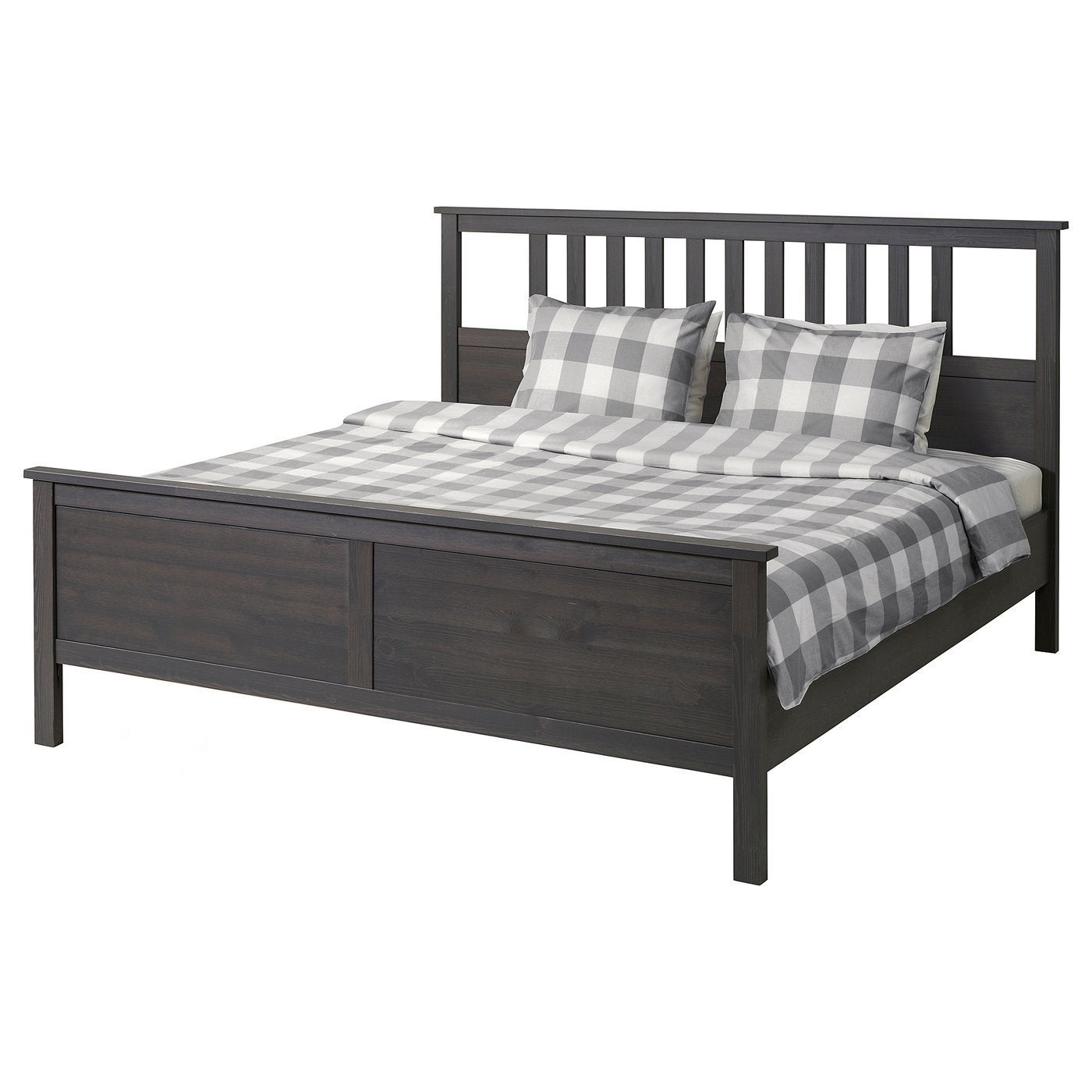 Hemnes bed, Huis en Inrichting, Slaapkamer | Bedden, Ophalen, Zwart, Tweepersoons, Zo goed als nieuw