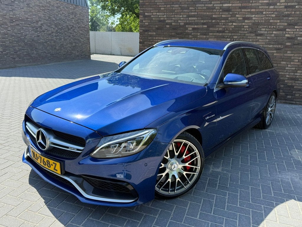 Mercedes-Benz C-klasse Estate AMG 63 S, 1e EIG, Burmester, S, Achterwielaandrijving, Gebruikt, Blauw, Leder