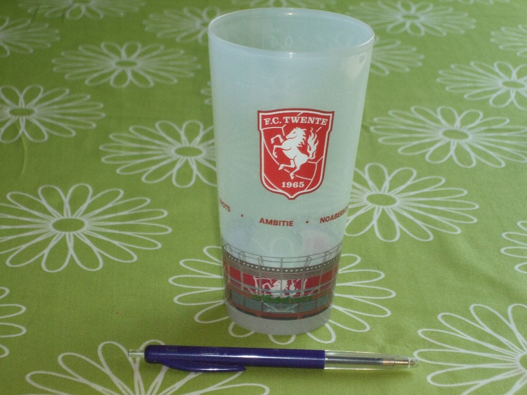 Beker FC Twente - herbruikbare kunststof beker uit stadion, Verzamelen, Ophalen of Verzenden, Zo goed als nieuw, F.C. Twente, Overige typen