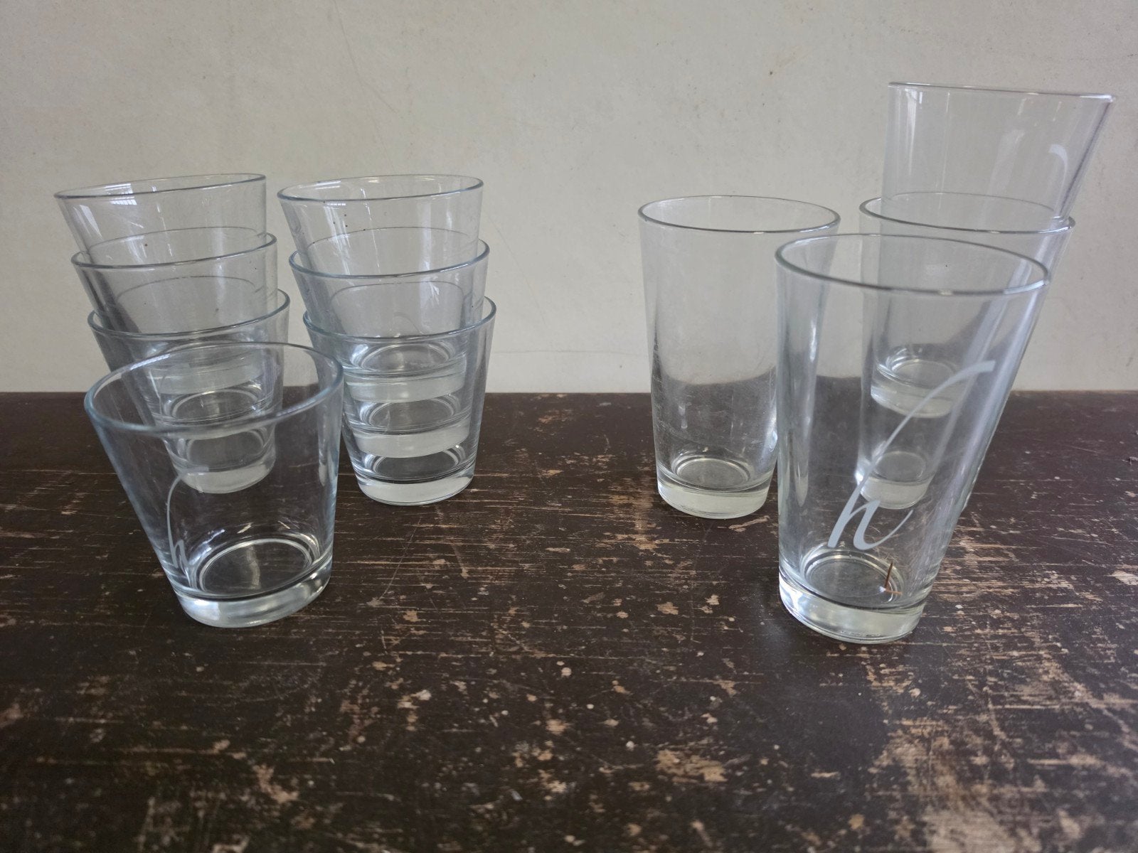 waterglazen Hesselink Koffue groot en klein, Verzamelen, Ophalen of Verzenden, Zo goed als nieuw, Overige typen
