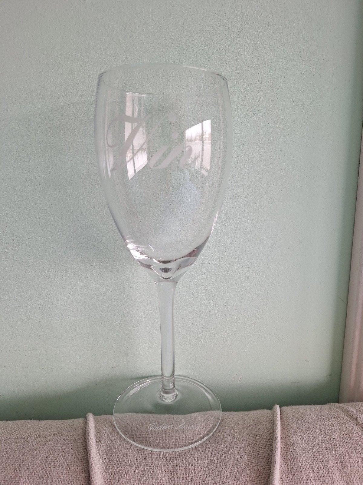 Riviera Maison wijnglas 'Vin', Glas of Glazen, Overige merken, Ophalen of Verzenden, Overige stijlen