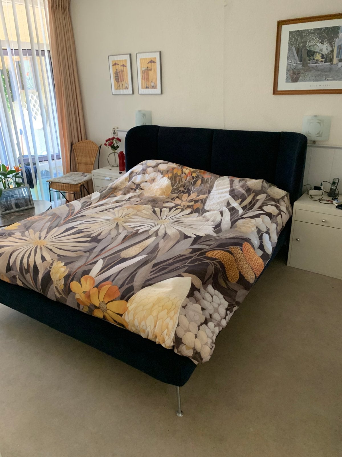 Slaapkamer bed, Ophalen, Gebruikt, Tweepersoons, 160 cm