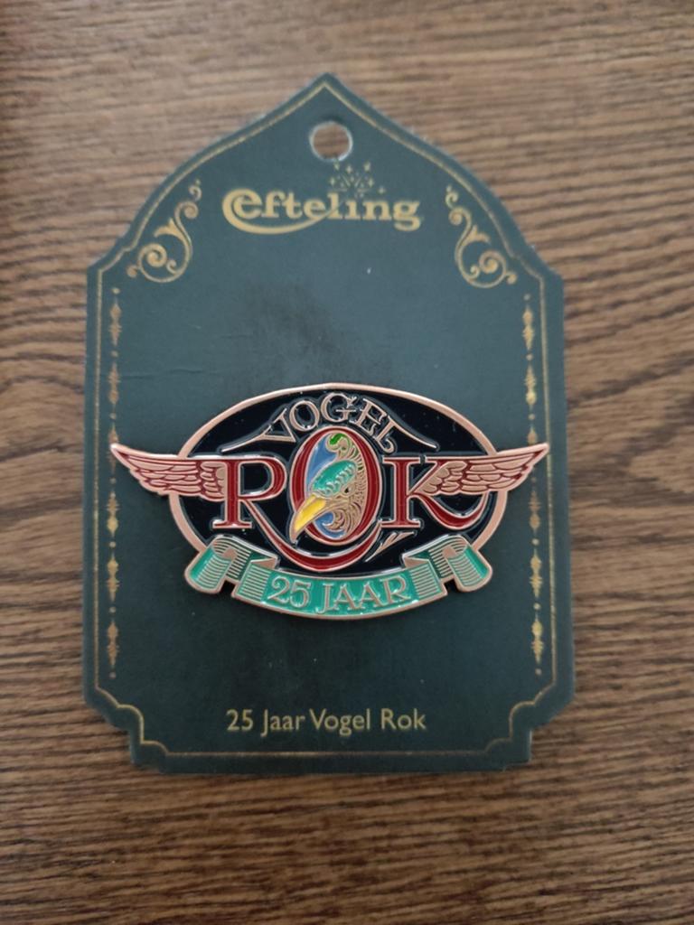 Efteling pin: 25 jaar Vogelrok, Verzenden, Nieuw, Button of Speldje