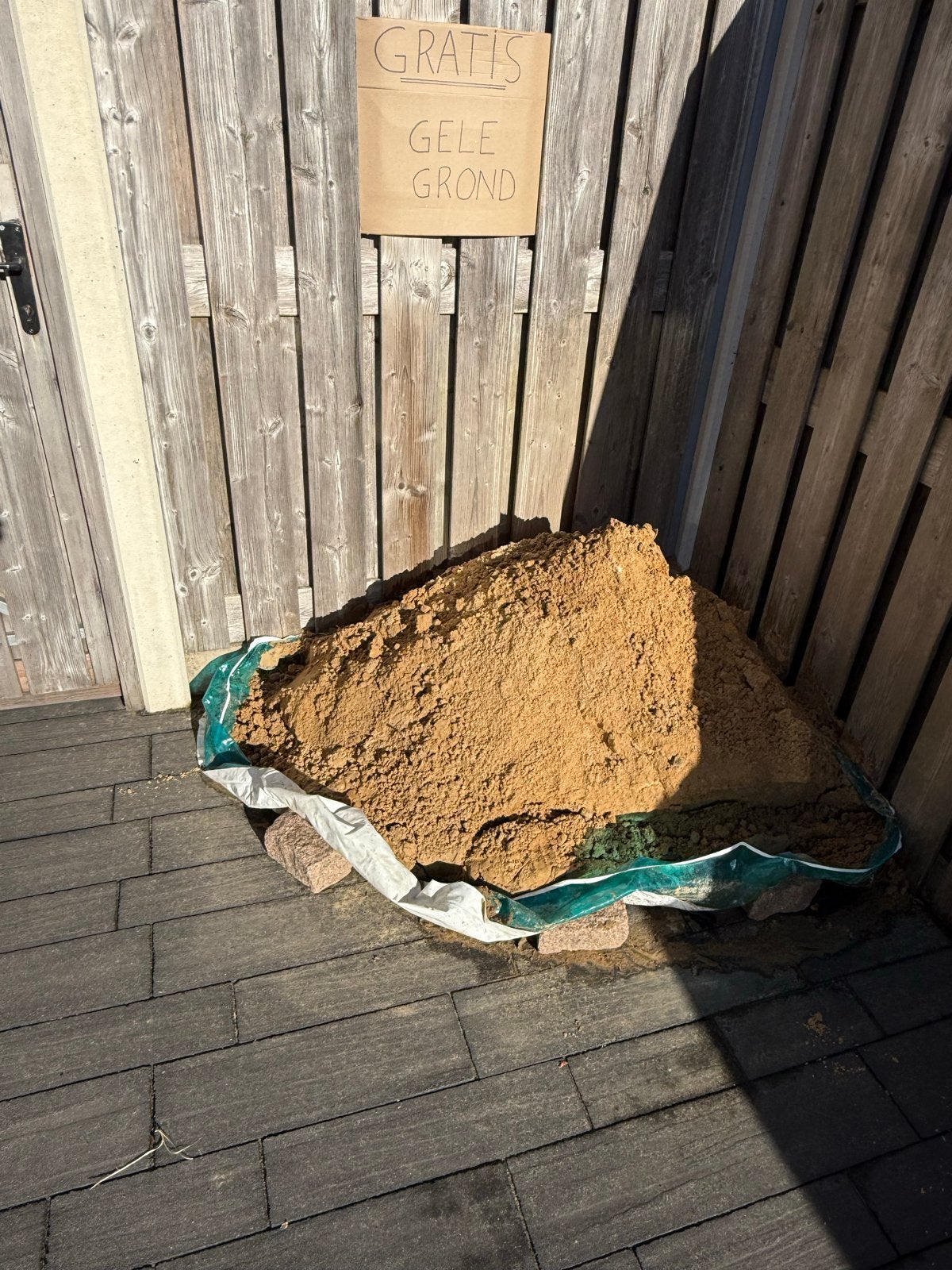 Gratis schone gele grond - ook kleine hoeveelheden, Tuin en Terras, Ophalen, Gebruikt, Ophoogzand
