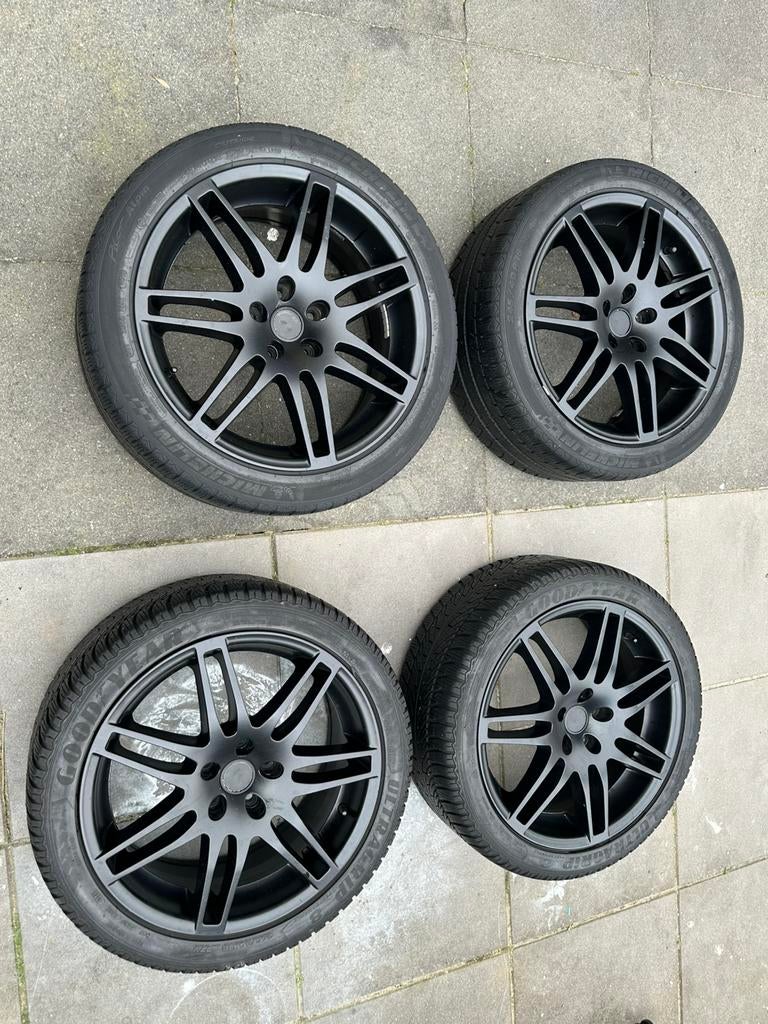 winterbanden set 4x met velgen - goede staat, Ophalen of Verzenden