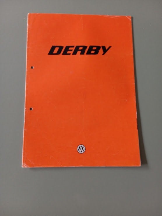 VW Derby 8 / 1978 22 pag., Ophalen of Verzenden, Zo goed als nieuw, Volkswagen