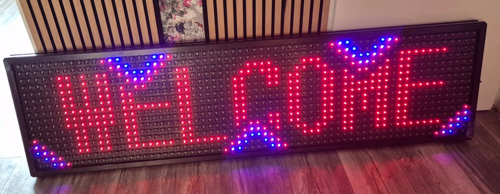 reclame led bord 2 bij 55cm. met afstandsbediening, Ophalen, Overige typen