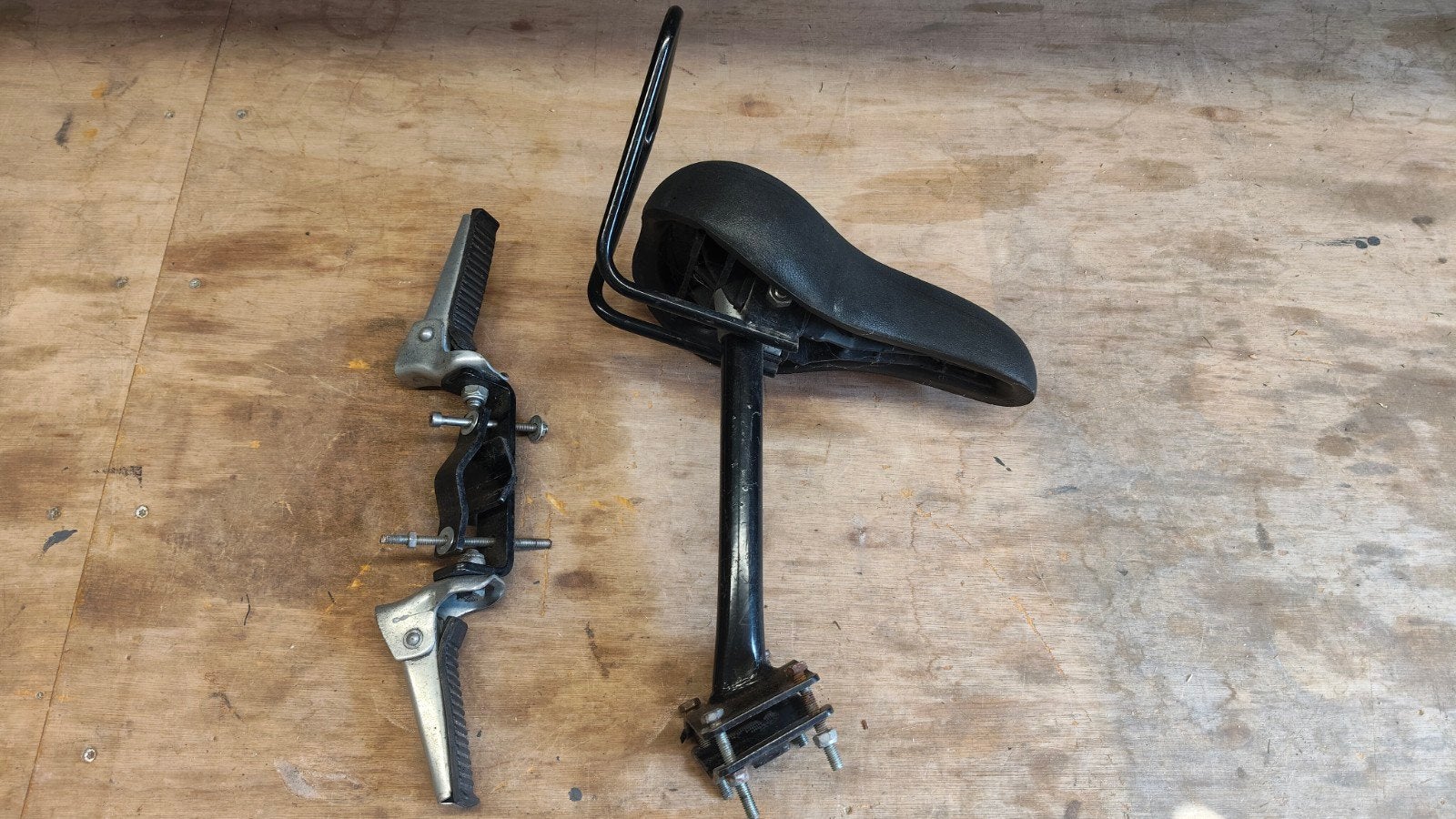Stangzitje voor damesfiets, Ophalen, Gebruikt