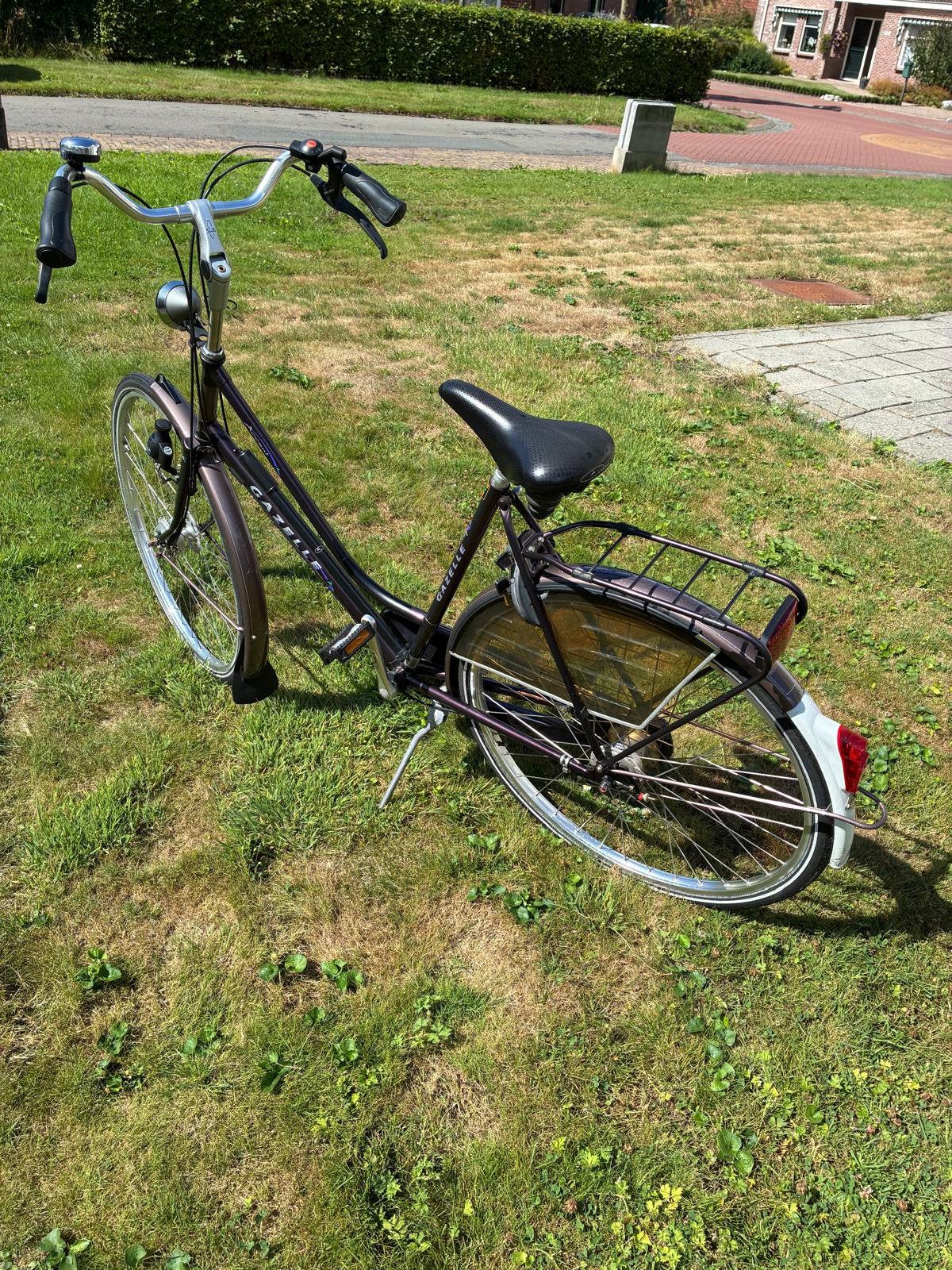 Gazelle Accent damesfiets antraciet 57 cm 3 versnellingen, Ophalen, Versnellingen, 56 cm of meer, Zo goed als nieuw