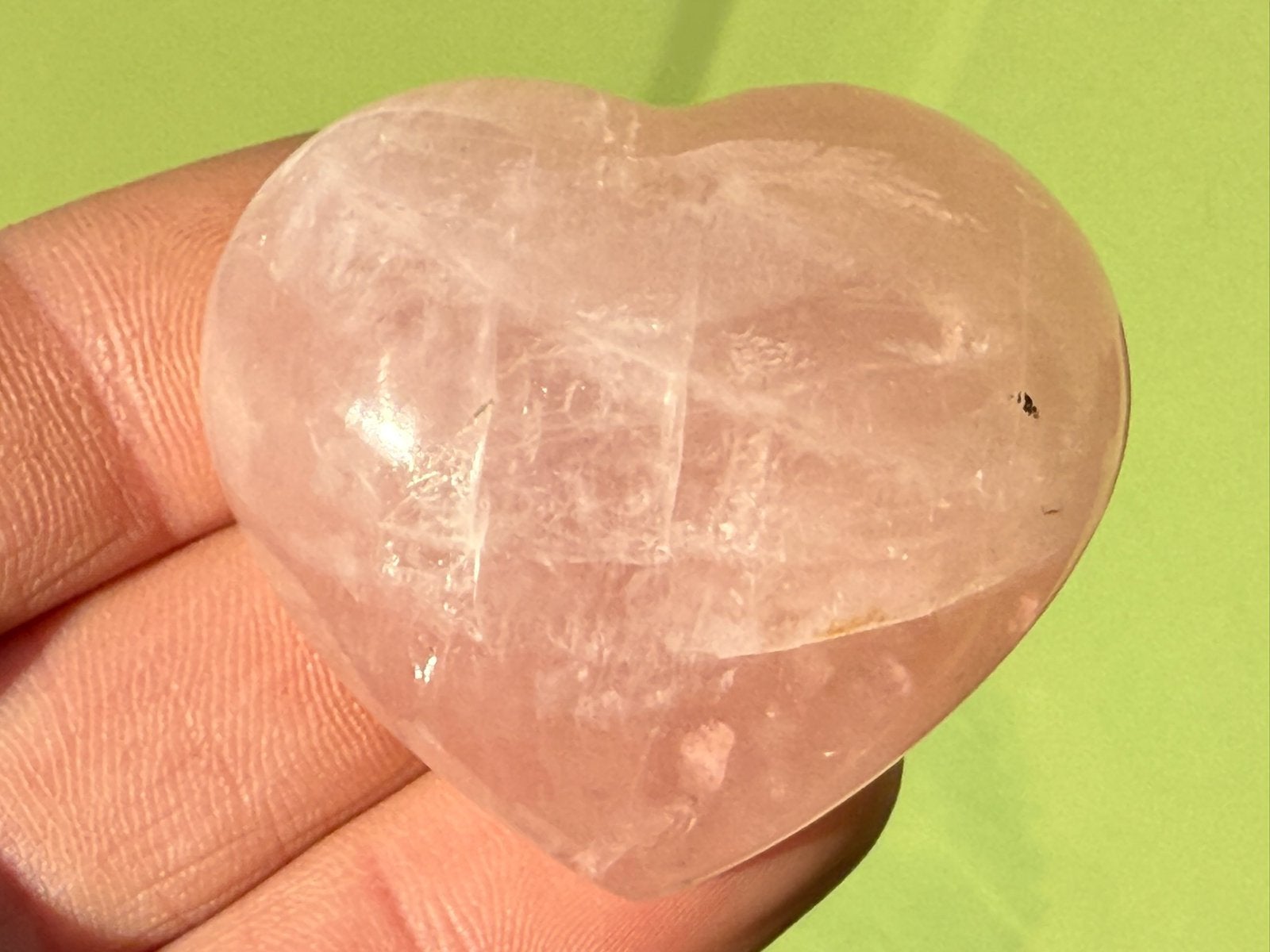 Rozenkwarts hart mineralen R2, Ophalen of Verzenden, Mineraal