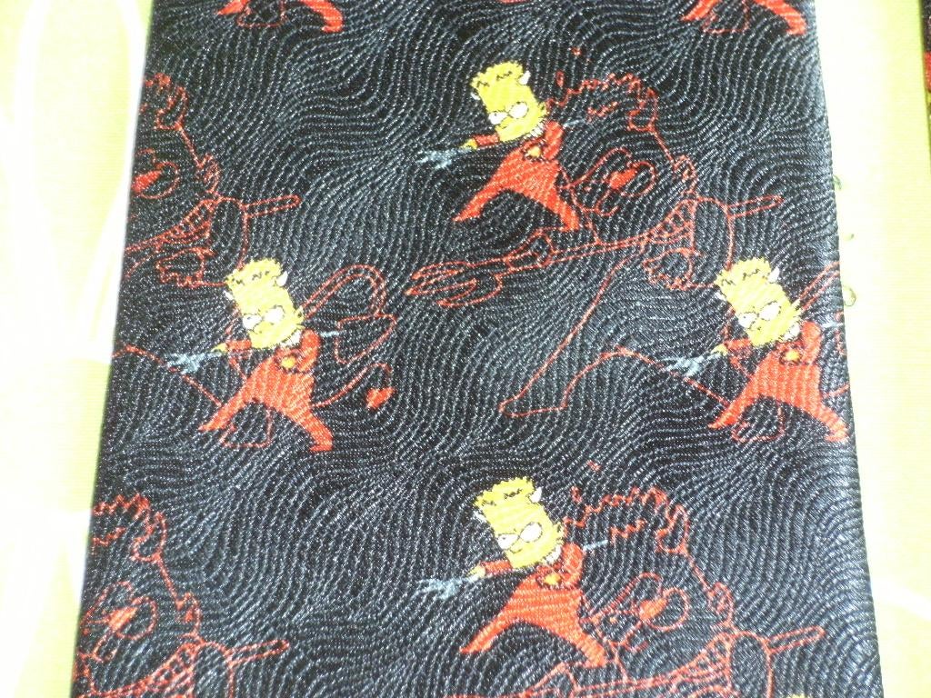 Stropdas Bart Simpson, Verzamelen, Ophalen of Verzenden, Overige figuren, Zo goed als nieuw, Kleding