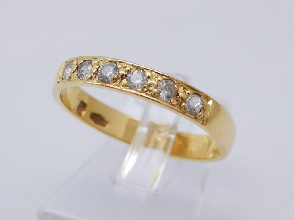 18 karaat Gouden Alliance Rij-Ring Dames Ring M 16.75, Jw, Verzenden, Nieuw, Kleiner dan 17