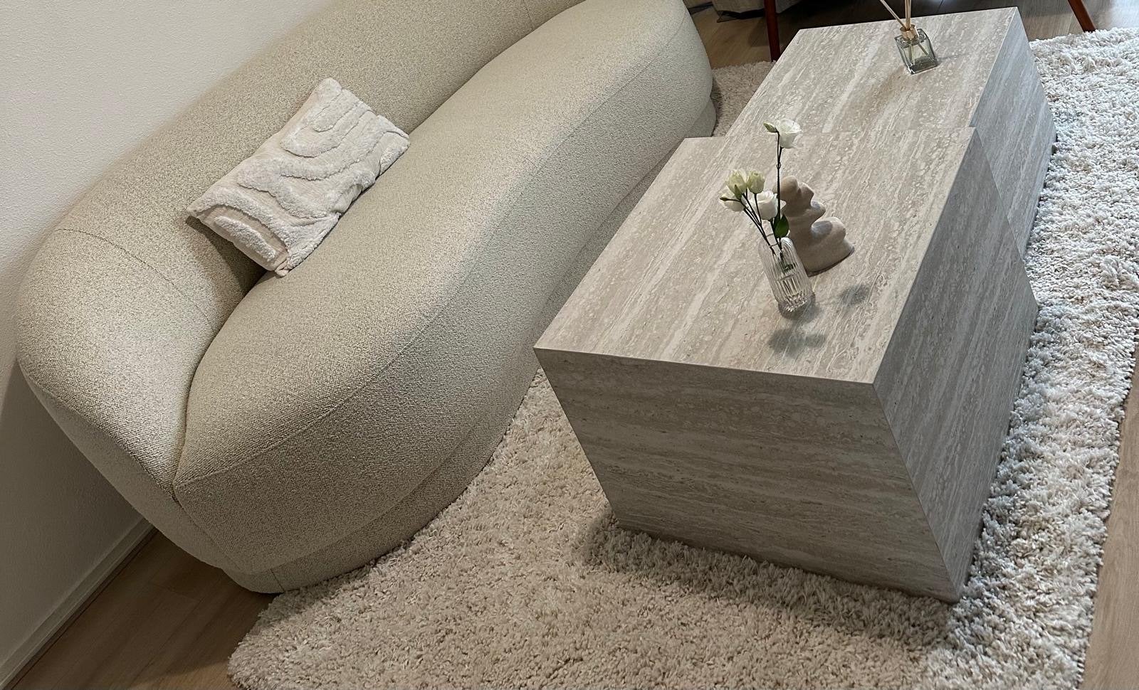Twee hoogpolige Ikea vloerkleden te koop!, Huis en Inrichting, Stoffering | Tapijten en Kleden, Ophalen, 100 tot 150 cm, Wit, Zo goed als nieuw