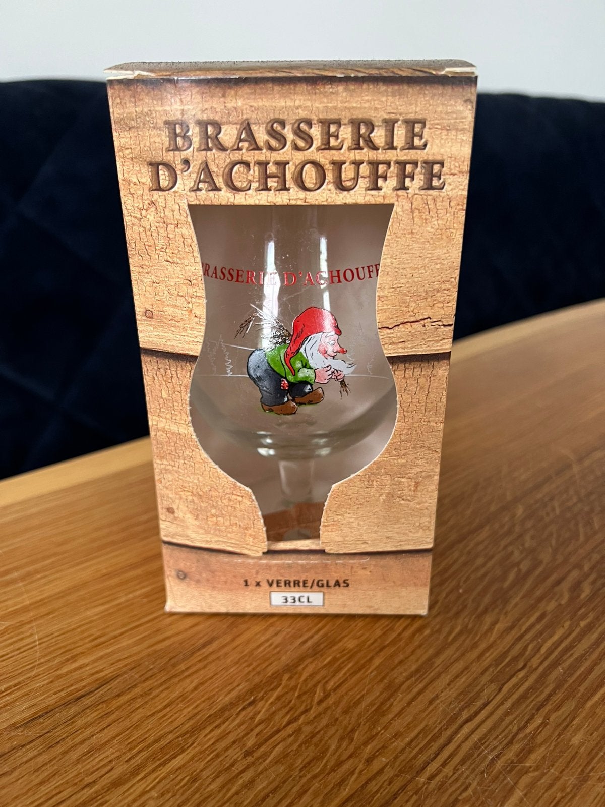 La Chouffe bierglas -NIEUW, Ophalen of Verzenden, Zo goed als nieuw, Glas of Glazen, Overige merken