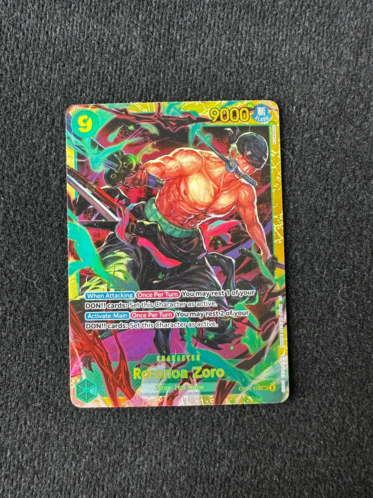 One piece Zoro OP-06-118, Ophalen of Verzenden, Zo goed als nieuw