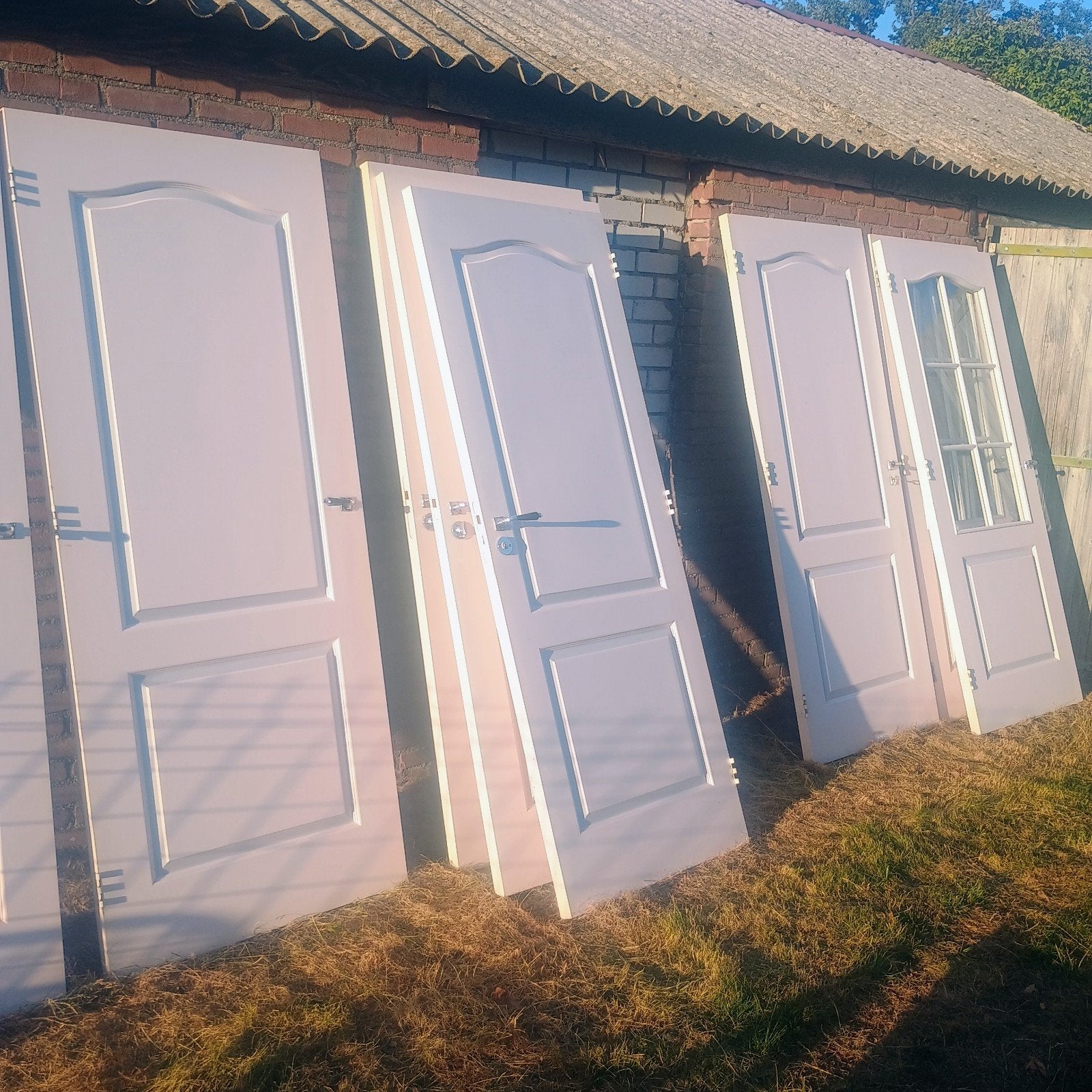 14x Diverse binnendeuren, wit, met en zonder glas, Ophalen, Gebruikt, 80 tot 100 cm, Binnendeur