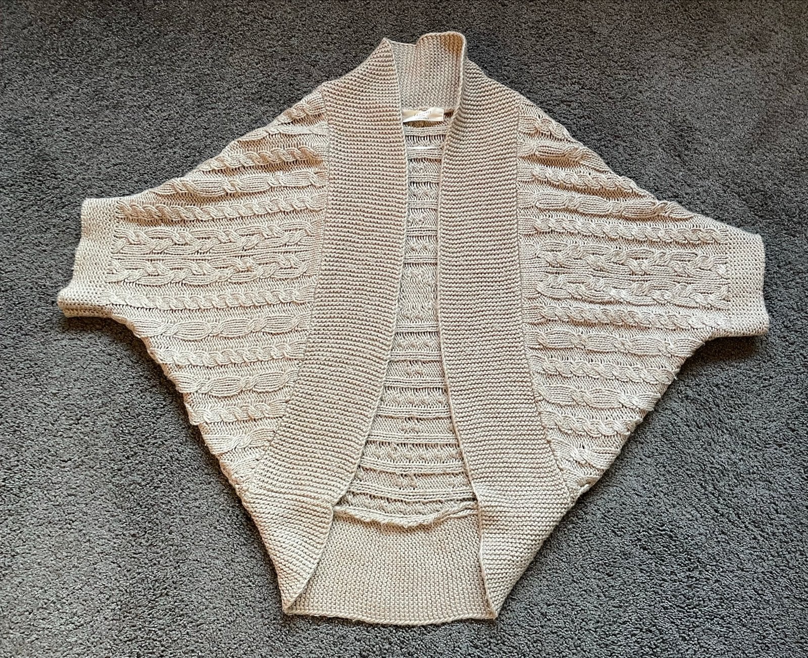 Zara Knit camel grof gebreid vest maat M, Ophalen of Verzenden, Gedragen, Maat 38/40 (M), Bruin