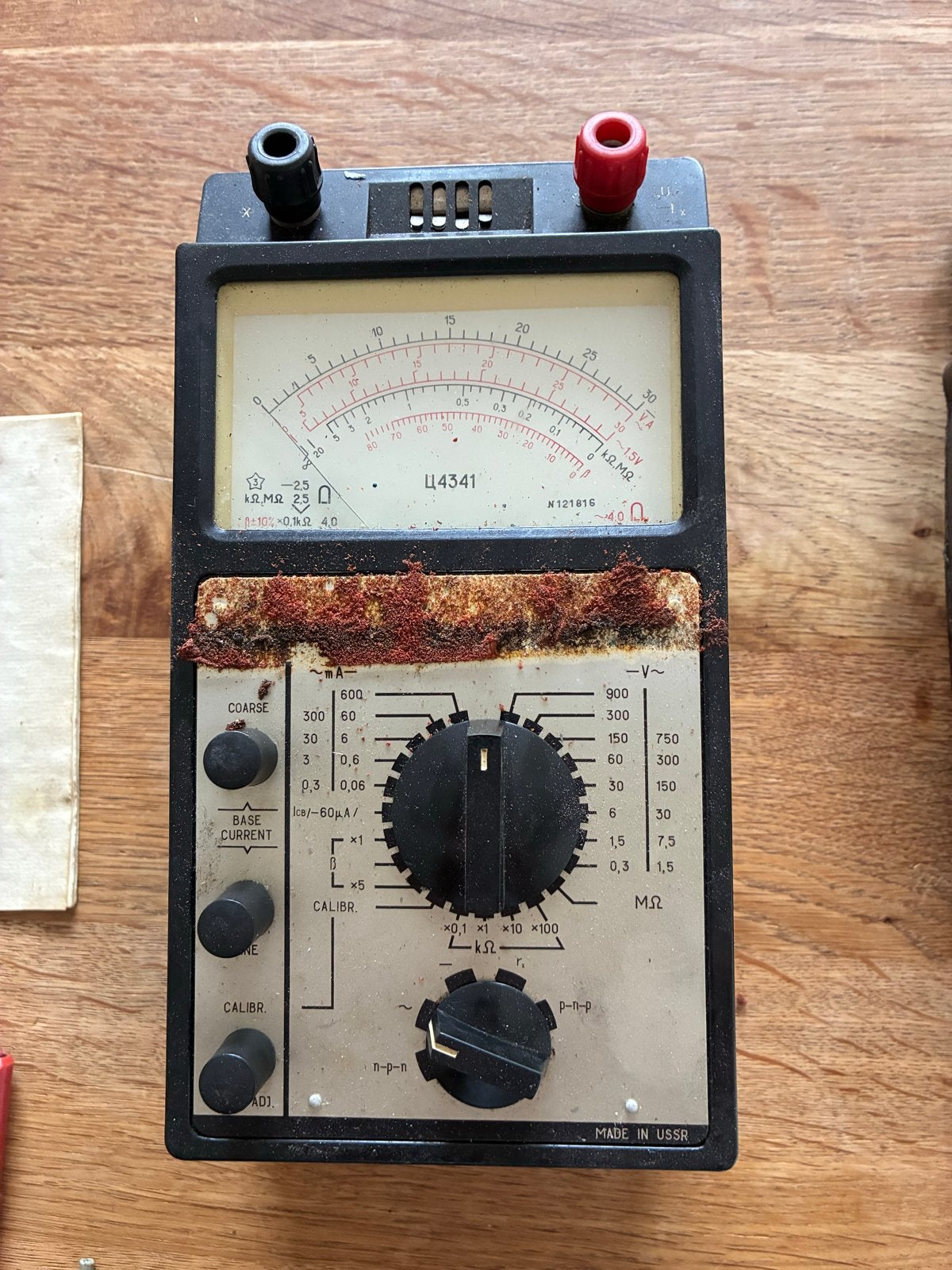 Vintage USSR Multimeter Ц4341 met handleiding en koffer, Ophalen of Verzenden, Gebruikt, Multimeter