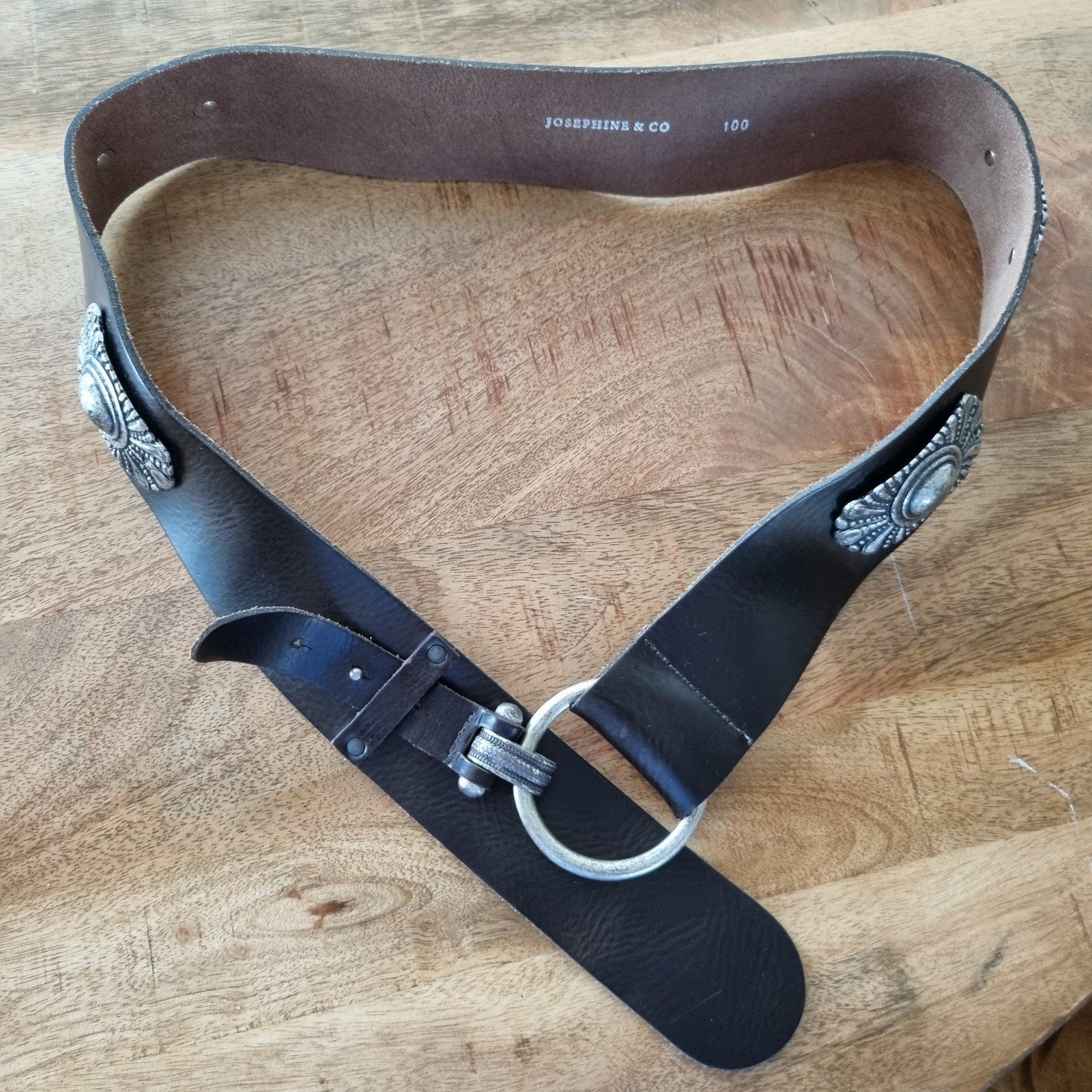 Josephine & Co leren heupriem ibiza western boho 100 cm riem, Josephine & Co, Echt leder, Heupriem, Ophalen of Verzenden